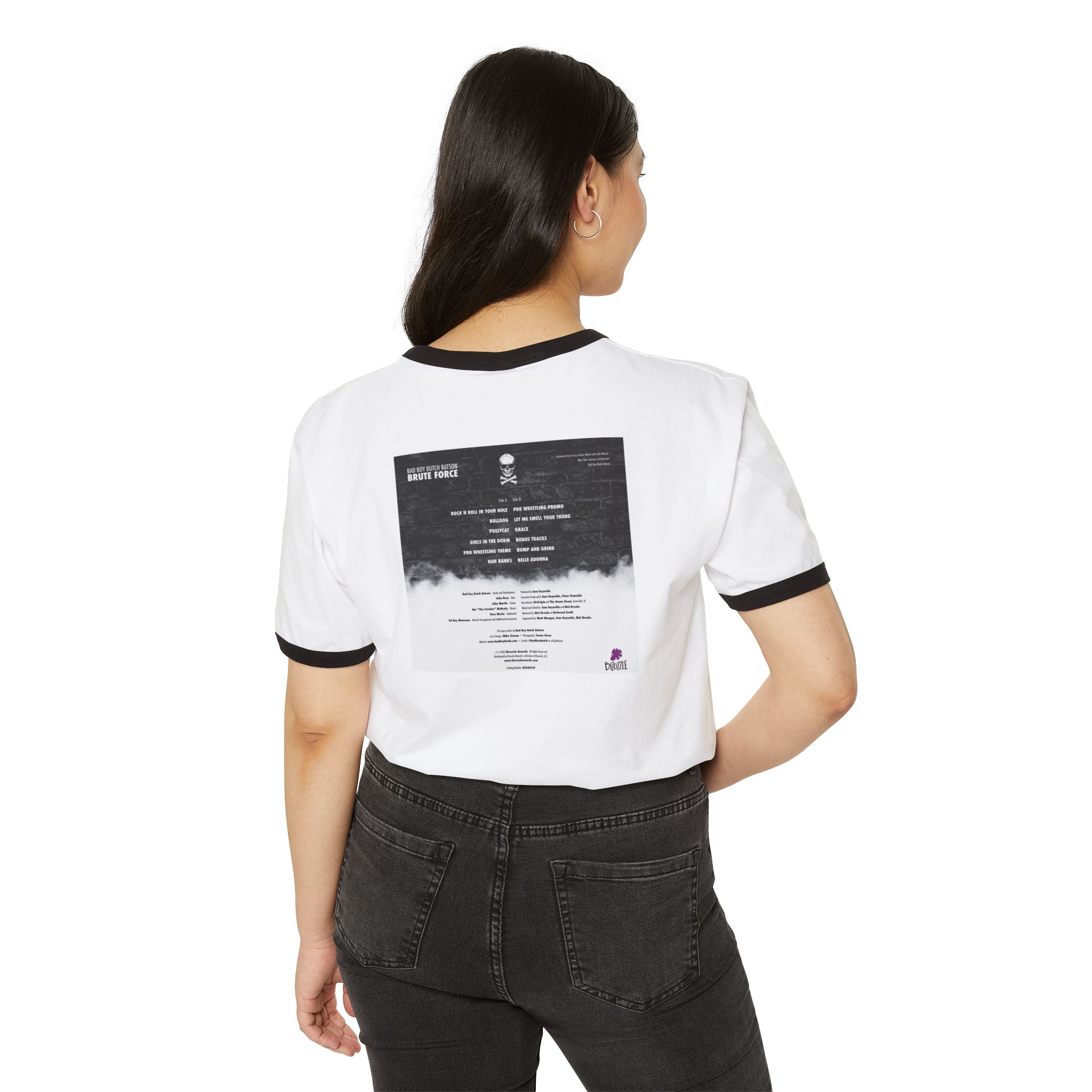 Brute Force Album Cover T-Shirt | Ringer Tee - Image 4