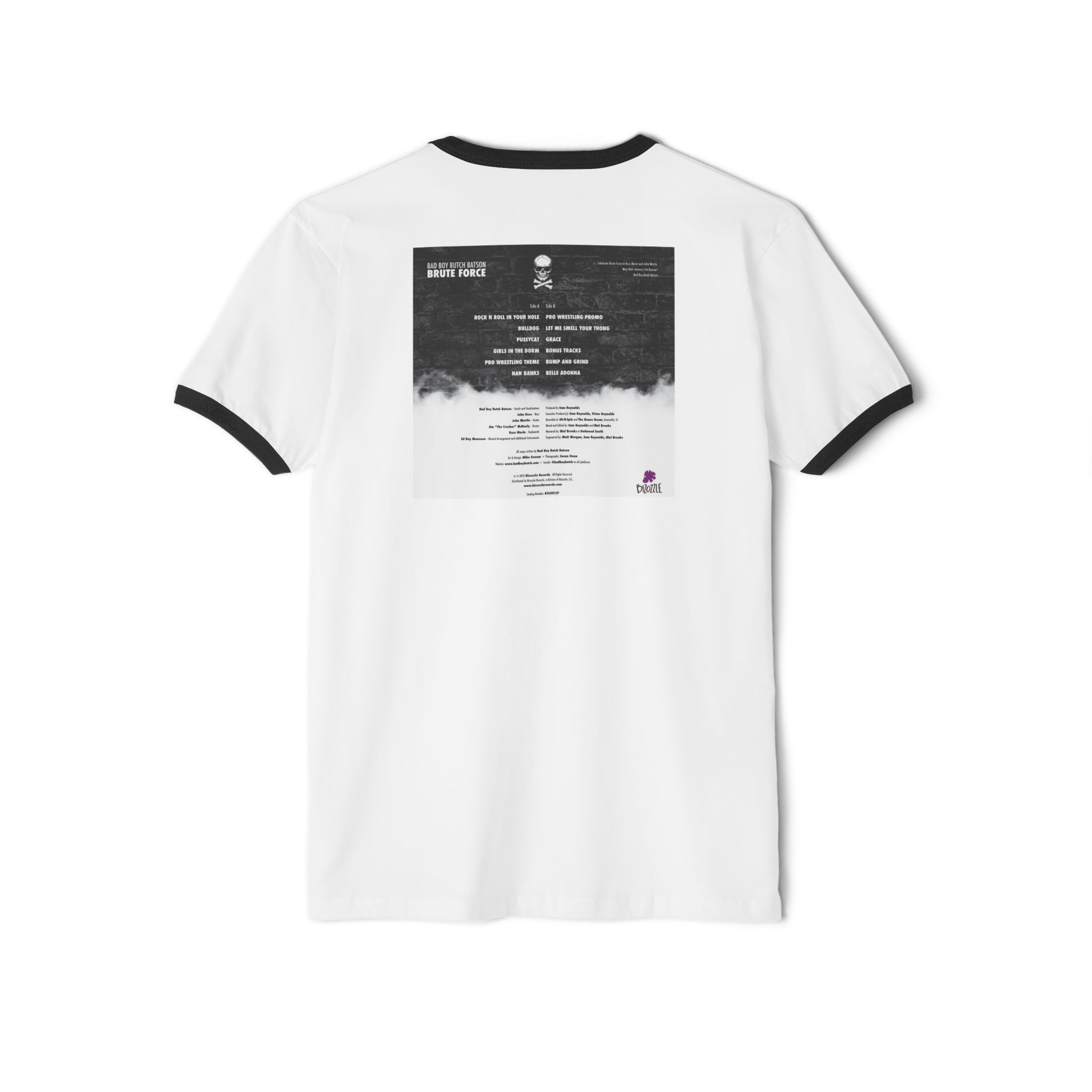 Brute Force Album Cover T-Shirt | Ringer Tee - Image 2