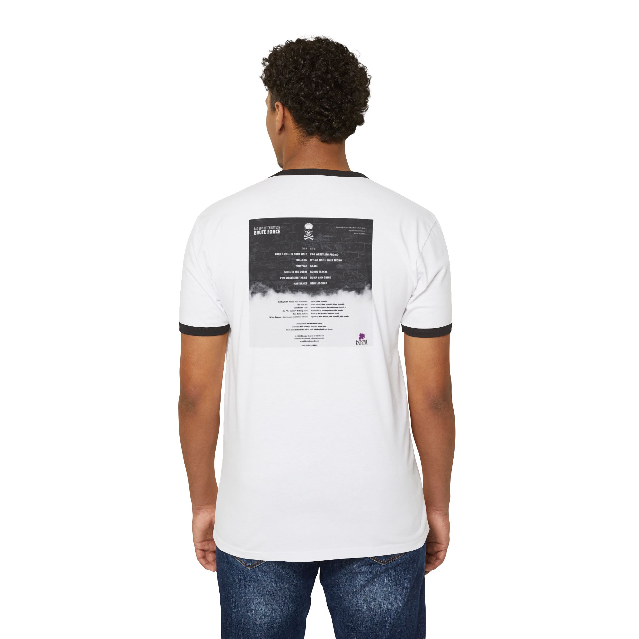 Brute Force Album Cover T-Shirt | Ringer Tee - Image 6